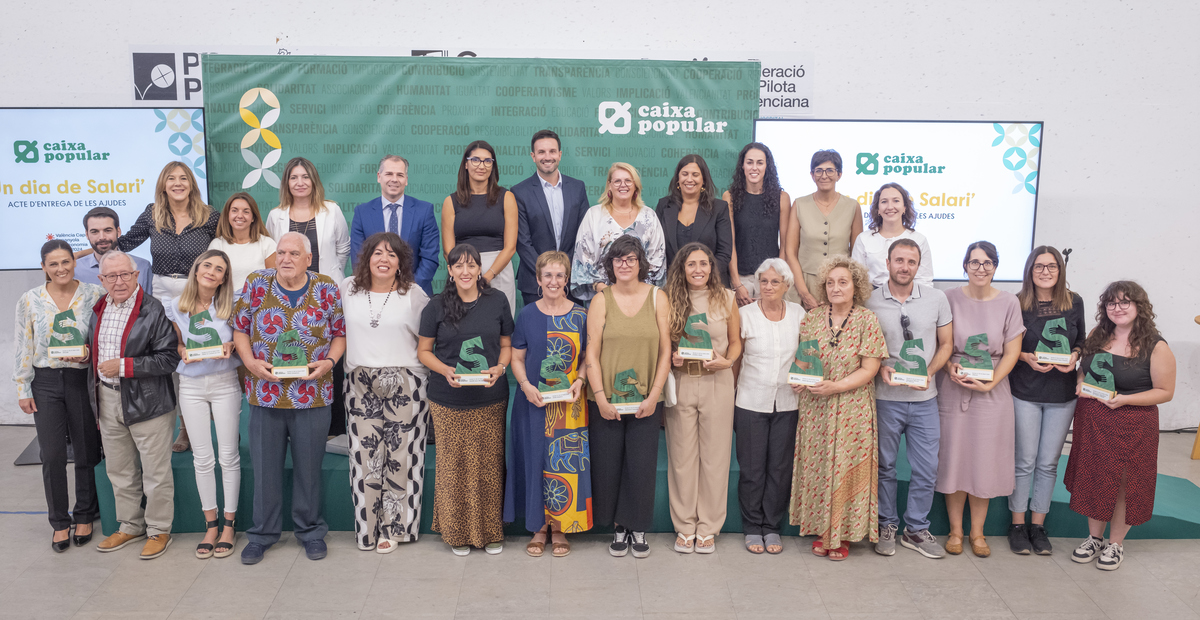Caixa Popular y su plantilla impulsarán 10 proyectos sociales con los 100.000 € recaudados en la iniciativa ‘Un dia de Salari’